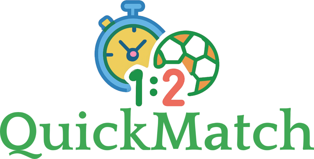 Nowoczesny i szybki portal sportowy oraz projekt logo Quick Match wykonany przez wazelinski.nl